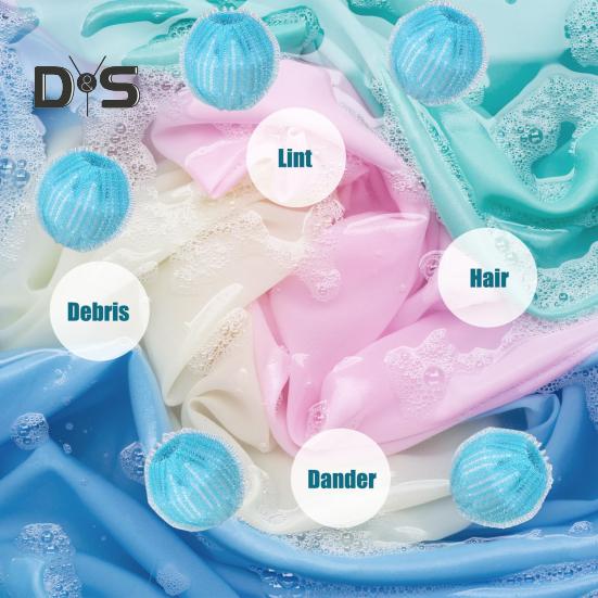 12Pcs Pet Hair Remover Reusable Dog Hair Catcher Clothes Bedding Lint Collector Comfortable Pet Hair Removal Device