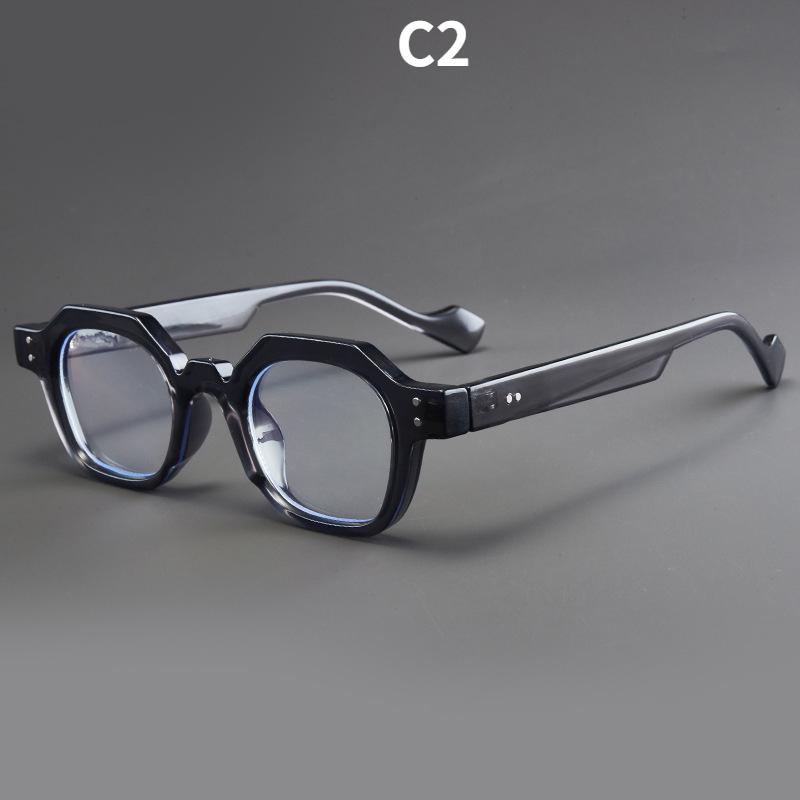 Women's glasses, men's and women's fashion polygonal glasses