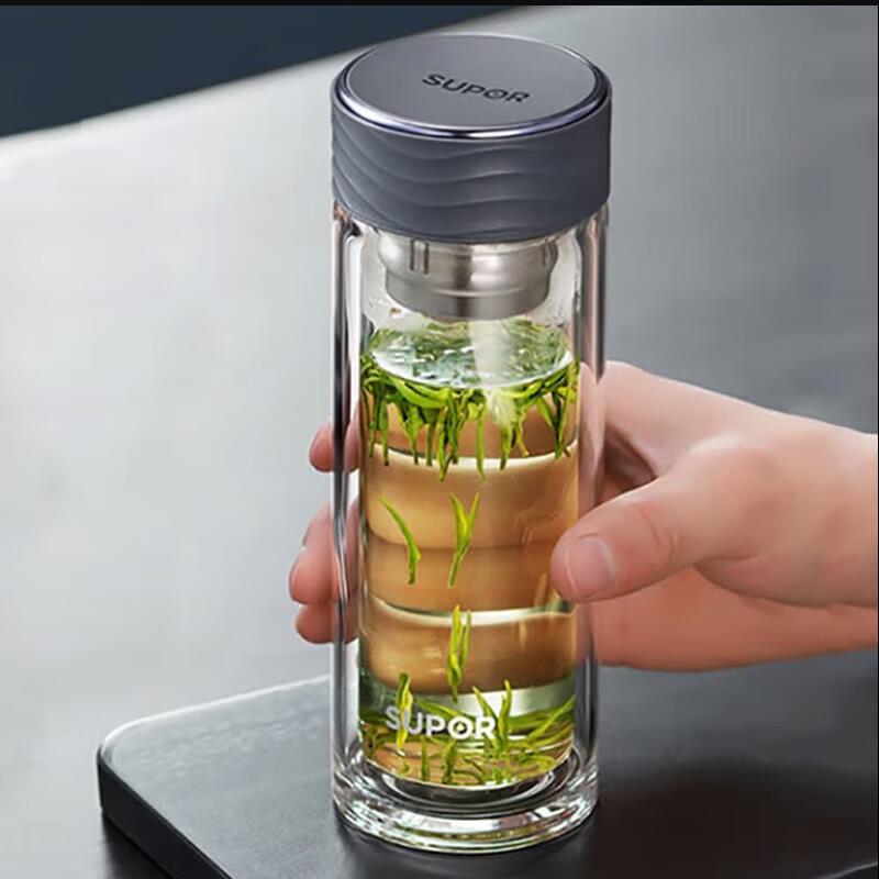 Supor Double-Layer Glass Tea Infuser Cup