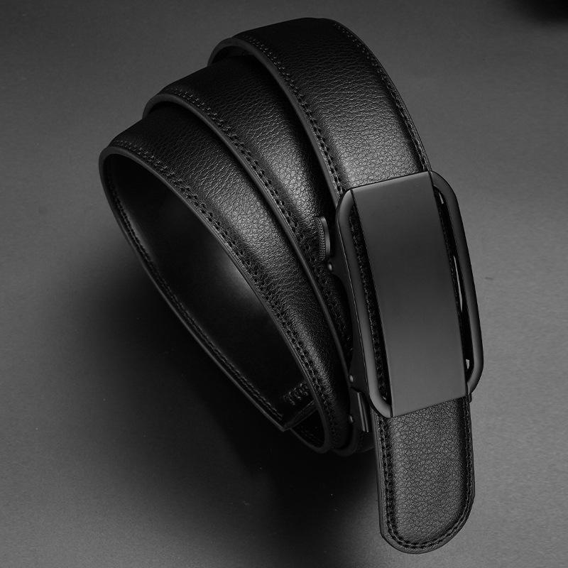 

Мужской ремень с автоматической пряжкой, кожаный ремень, новый стиль, деловой, повседневный, для молодежи и среднего возраста, мужской ремень 130cm