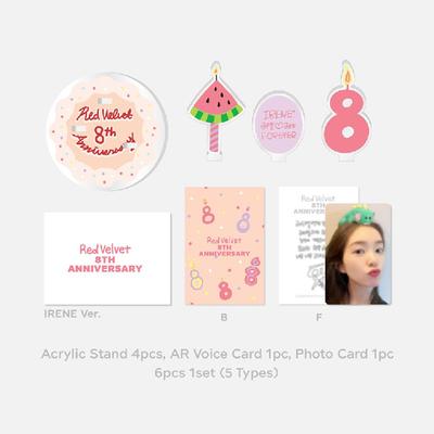 Red Velvet 8th Anniversary Acrylic Stand & AR Voice Card Set