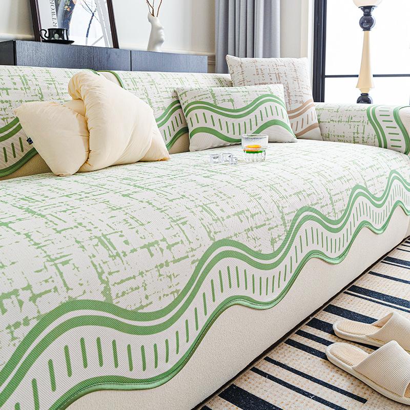 Ice Silk Sofa Cushion Summer Simple Modern Non-Slip Mat Cushion  New Summer Cool Sofa Cover Towel