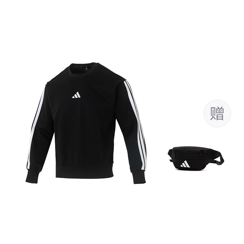 Adidas Free Shipping With AdiClub Essentials 3 Stripes Fleece Sweatshirt JE6304