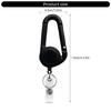 Practical Telescopic Buckles Chest Keychain Charm Accessory for Key Management Fashionable Decoration for Youth