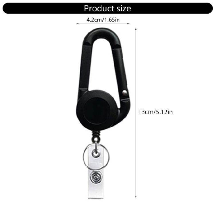 Practical Telescopic Buckles Chest Keychain Charm Accessory for Key Management Fashionable Decoration for Youth
