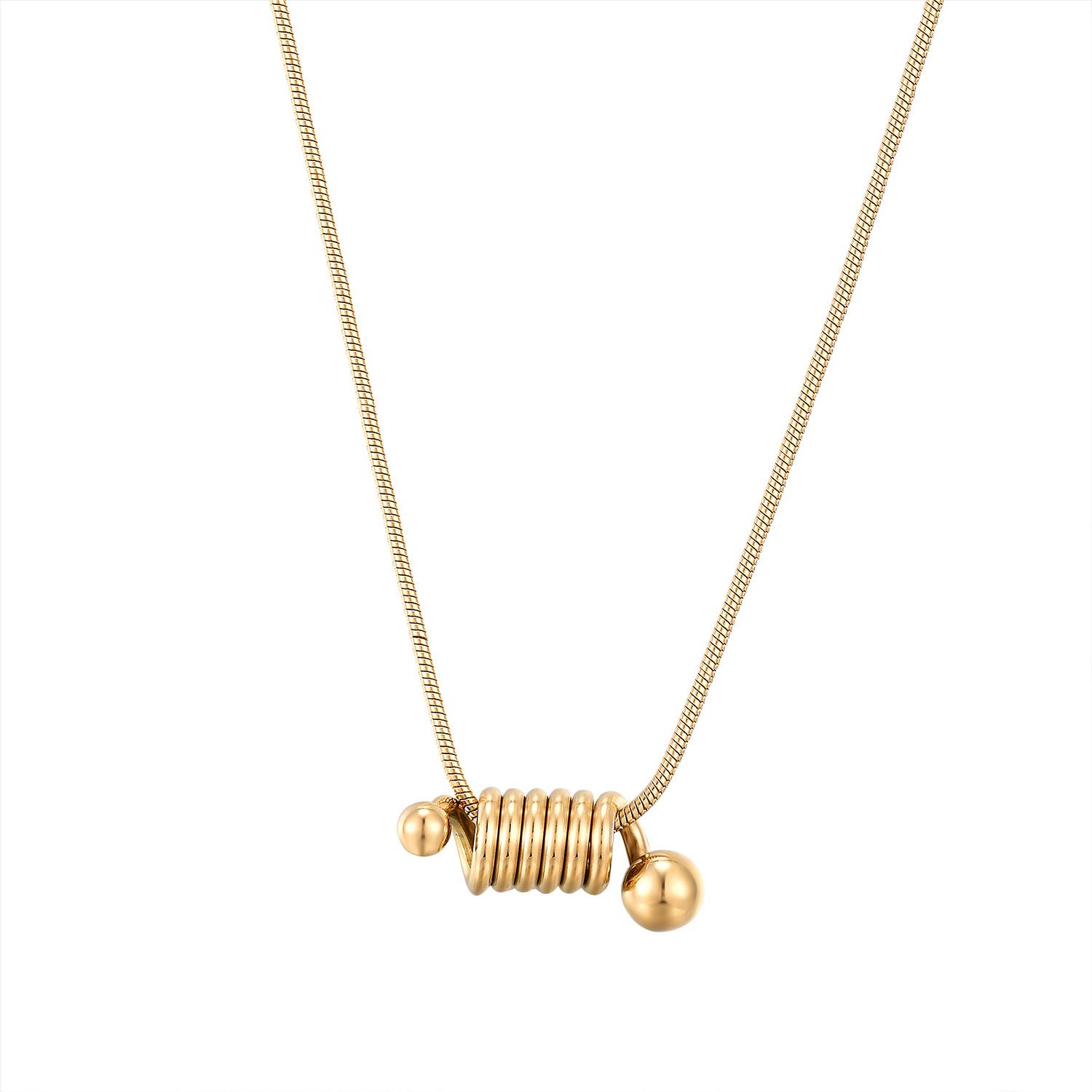 

Ожерелье Coil Spring Женское ожерелье в стиле хип-хоп ins Модные аксессуары