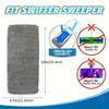 Reusable Coral Fleece Mop Pads Replacement for Swiffer, Washable Wet Dry Flat Mop Refill Covers for Floor Cleaning