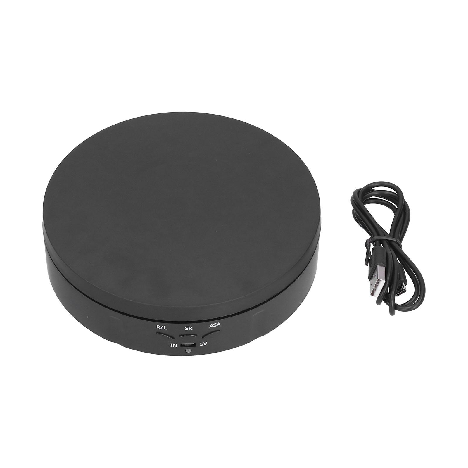 145mm 360 degrees  Round Auto Rotating Display Stand 3 Speed Control USB Powered Jewelry Turntable for Exhibition