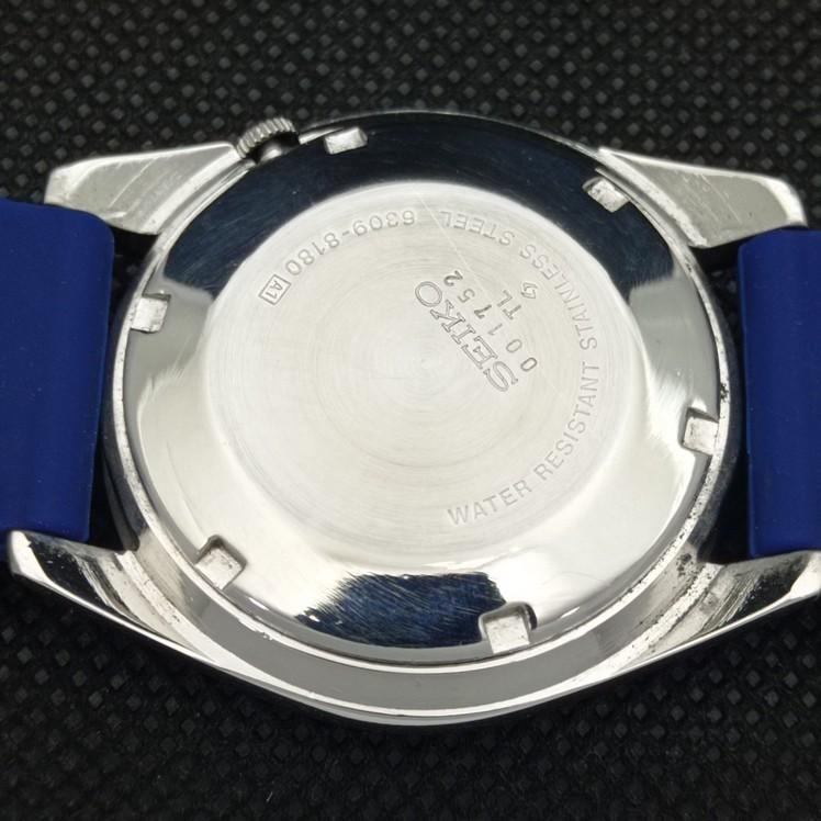 BRUKT VINTAGE SEIKO 5 AUTOMATISK JAPAN HERRE D/D BLÅ SKIVE KLOKKE 621a-a413406-2 SKU621a-a413406