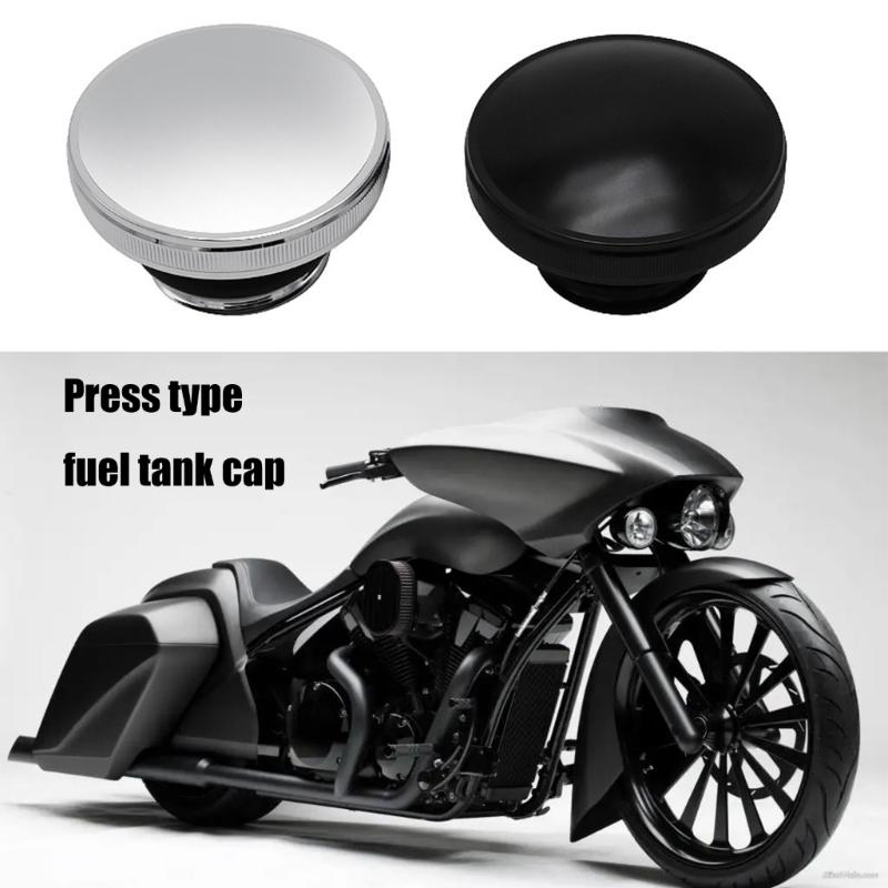 Motorcycle Gas Fuel Caps Cover with Antitheft Feature Aluminum Alloy Secure Locking Precisions Sealing for Daily Riders