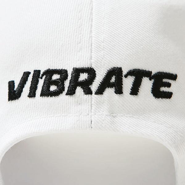 VIBRATE V Logo Ball Cap (White)