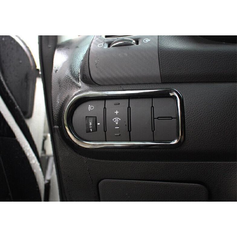 For Kia Forte K3 14-2018 Black Steel Driver's Side Dash Control Cover Trim 1PC