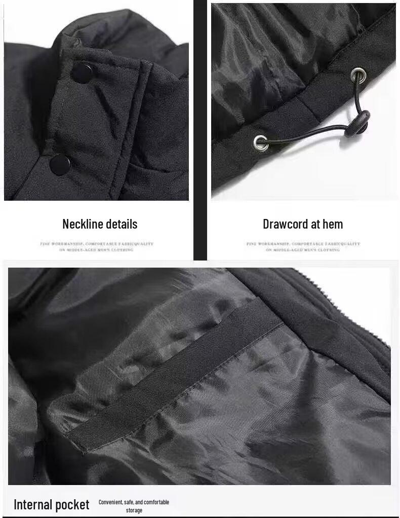 Men's Trendy Stand Collar Cotton Vest - Autumn/Winter Thick Sleeveless Jacket