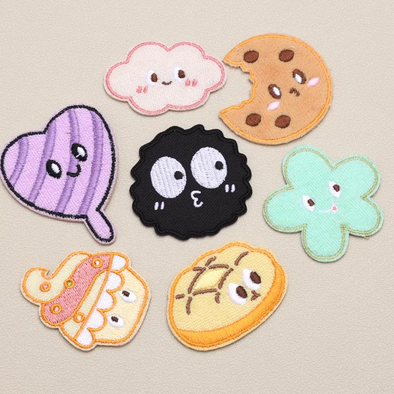 Adorable Cartoon Self-Adhesive Embroidery Patch for Clothing, Backpacks & Notebooks