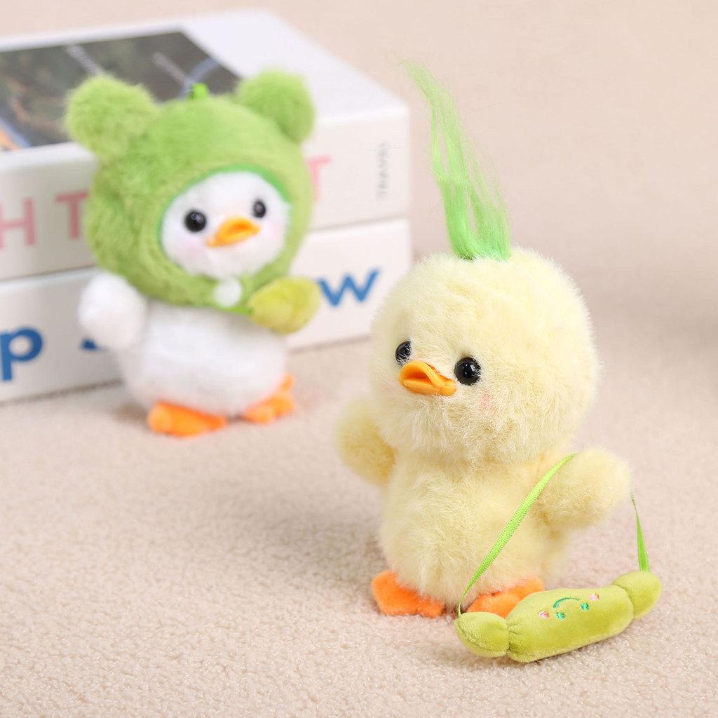 Cute Animal Plush Duck Pendant With Pp Cotton Filling For Travel Accessories