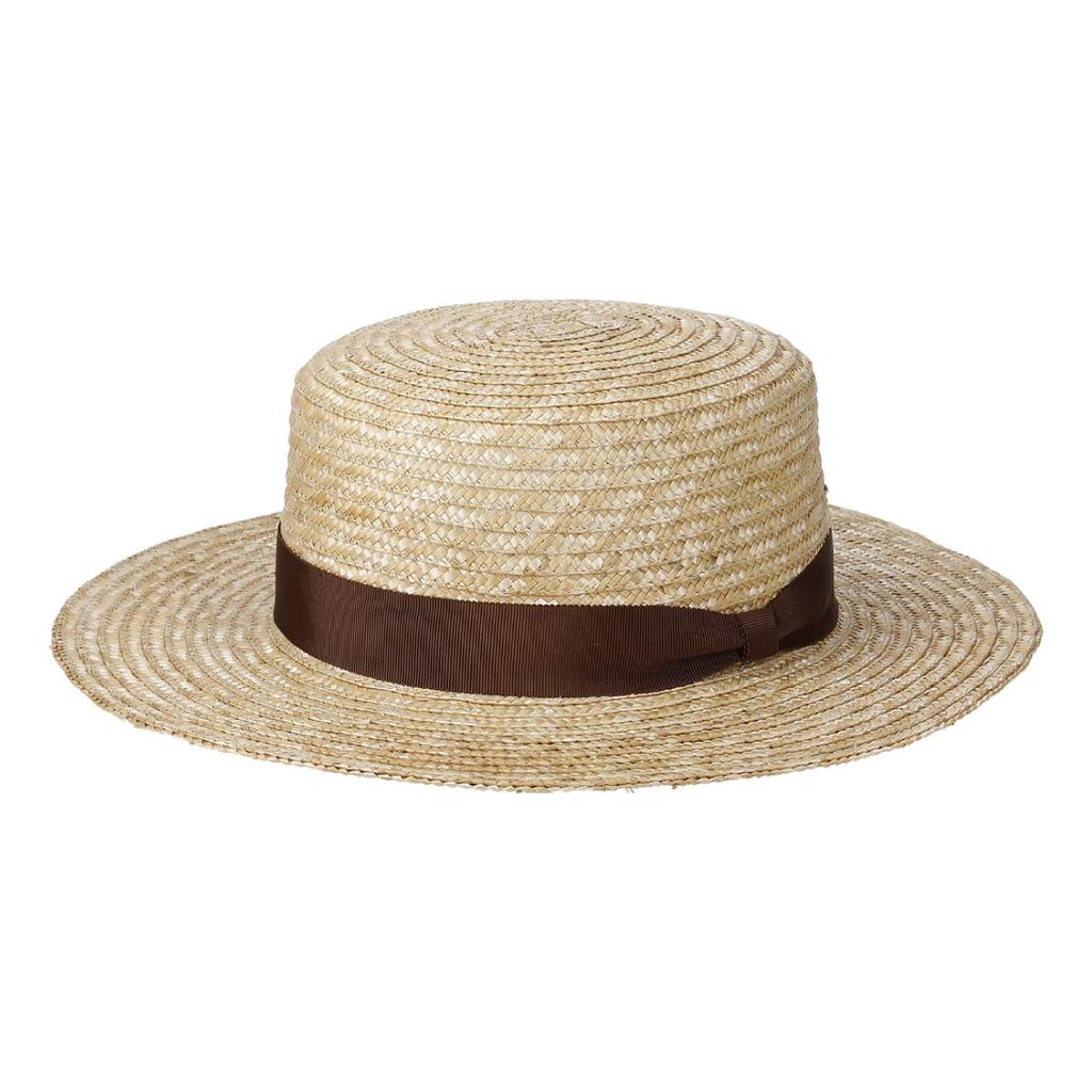 Basic Enchi Wide Straw Wide Sun UV One Size Fits Brown Kankan, Brim, Ribbon, Protection, Protection, Antibacterial, Deodorizing, Moisture-Wicking,