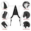 Motorcycle 16'' Detachable Rear Passenger Backrests Sissy Bar Pad For Harley Touring CVO Road King Electra Street Glide 09-2025