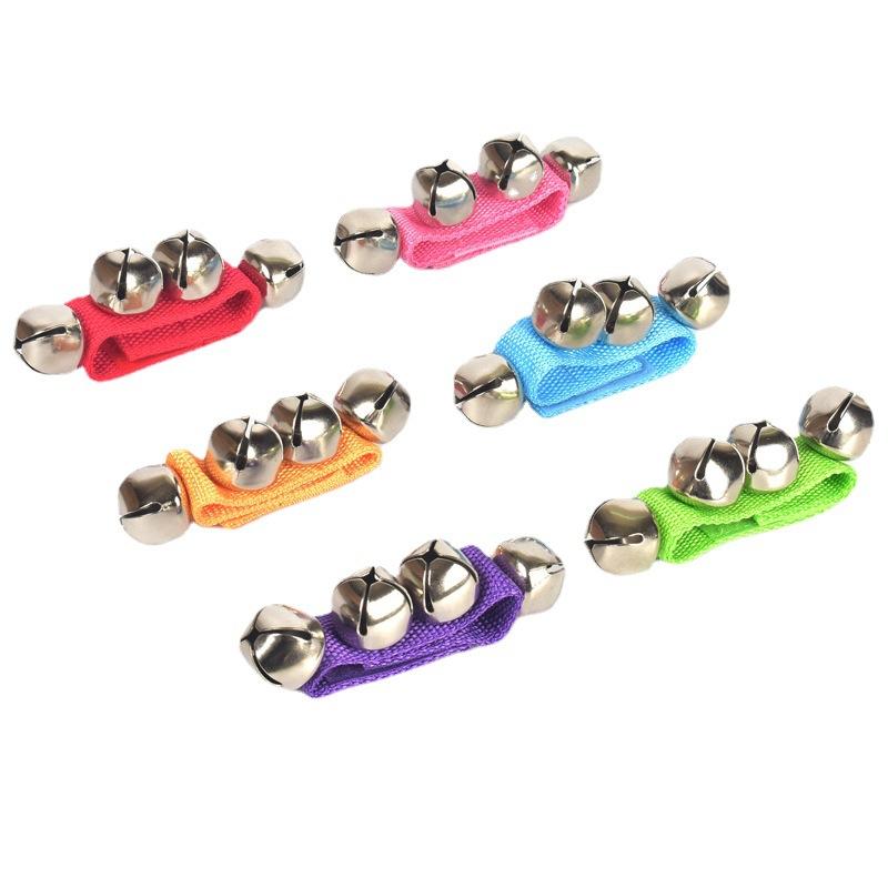 1 Pereche Clopoței de Încheietură Copii Clopoței Agită Zornăitori Jucărie Percuție Jucării Educaționale Purtabile Nu se Deformează Ușor Clopoțel Orff