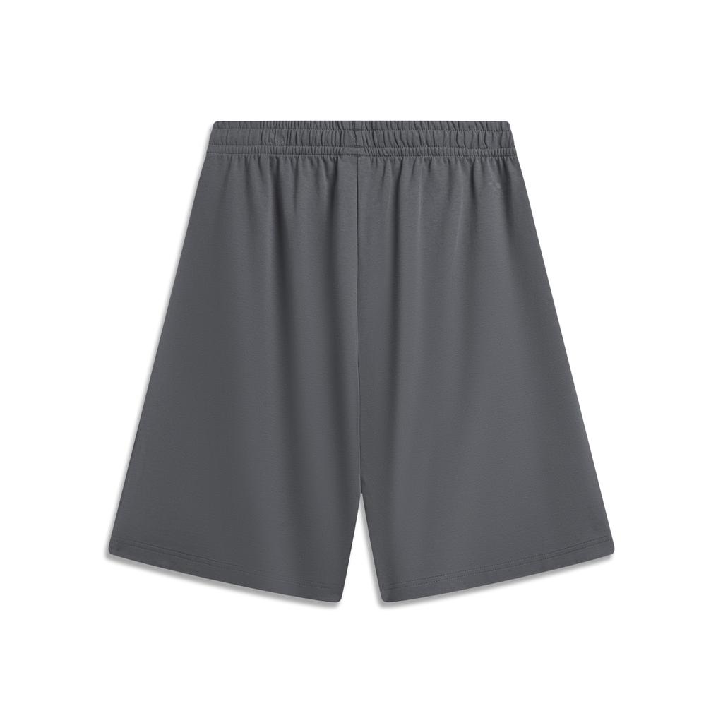 Li-Ning Sports Lifestyle Series Solid Color Simple Soft Versatile Casual Shorts Men shorts AKSW337-2