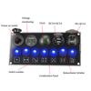24V 12V Switch Panel For Boat Truck RV Rocker Toggle Car Lights 5/7 Buttons Cigar Lighter Adapter USB Chargers QC 3.0 PD Socket