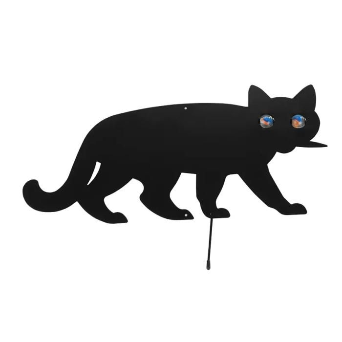 Épouvantail de jardin - wenko - lot de 2 - métal noir laqué - 37 x 24 cm