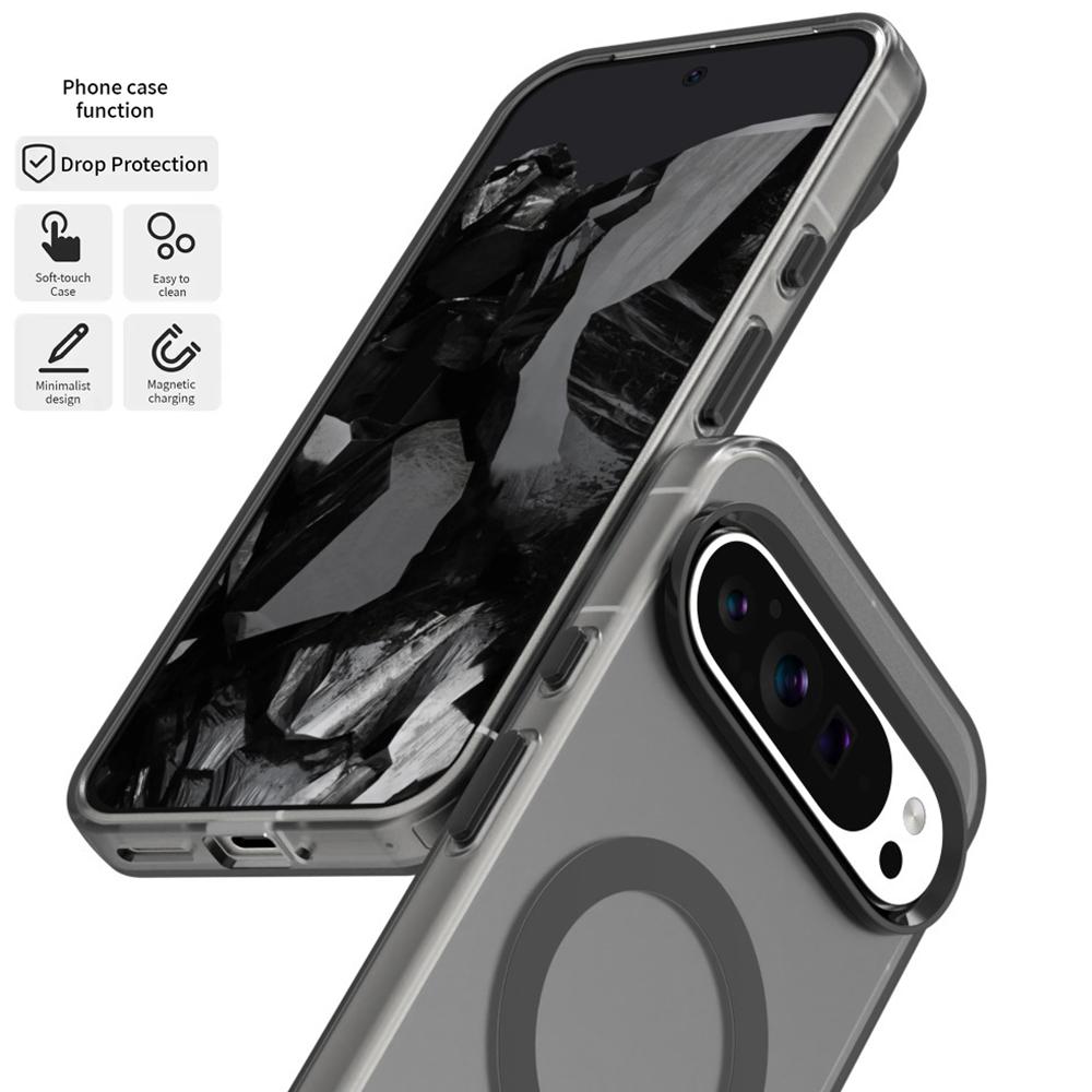 For Google Pixel 9 Pro XL Candy Color Magnetic Phone Case For Google Pixel 8 Pro 8A 9A Cases Translucent Matte Shockproof Cover