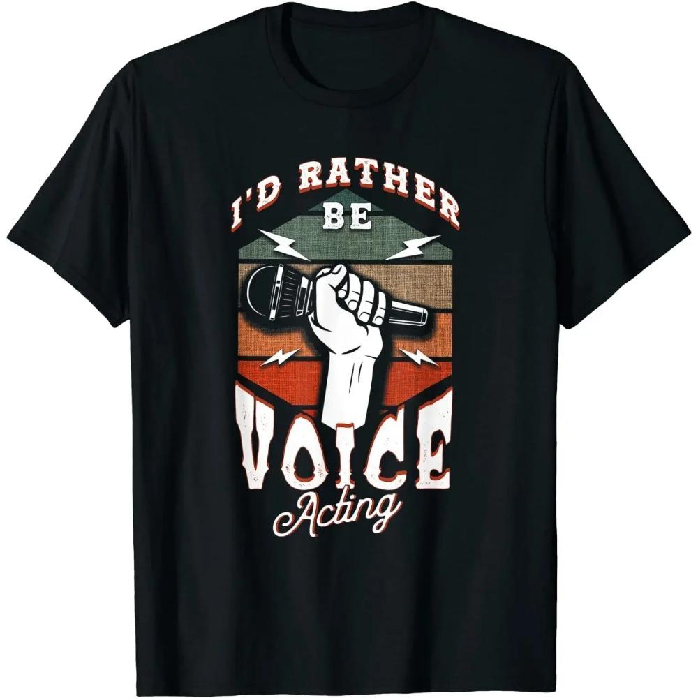 

Юмор Я бы лучше занимался озвучкой Озвучка Мужская футболка Уличная одежда Харадзюку Футболка Хип-хоп Футболка Простая графическая футболка Крутая Смешная XXXXXL чёрный