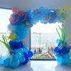 153PCS Ocean Themed Birthday Party Balloon Set Shark Bubble Fish Clownfish Crab Octopus Themed Party, Celebration Decoration