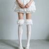 Gothic Style Lolita Lace Stockings Bowknot Ruffle Uniform Socks JK Knee High Socks  Japanese Style
