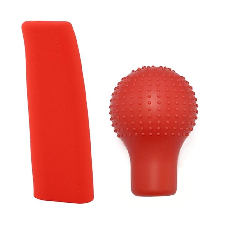 Soft Touches Silicone Gear Stick & Handbrake Grip Set Gear Shifts & Parking Brake Cover Suitable for Various Vehicle Models