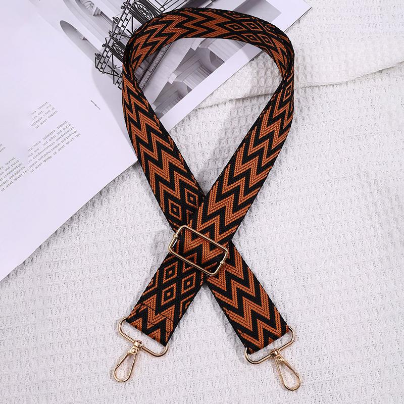 Adjustable Bag Strap Crossbody Shoulder Wide Bag Strap National Style  Embroidery Replacement Handles Bag Accessory