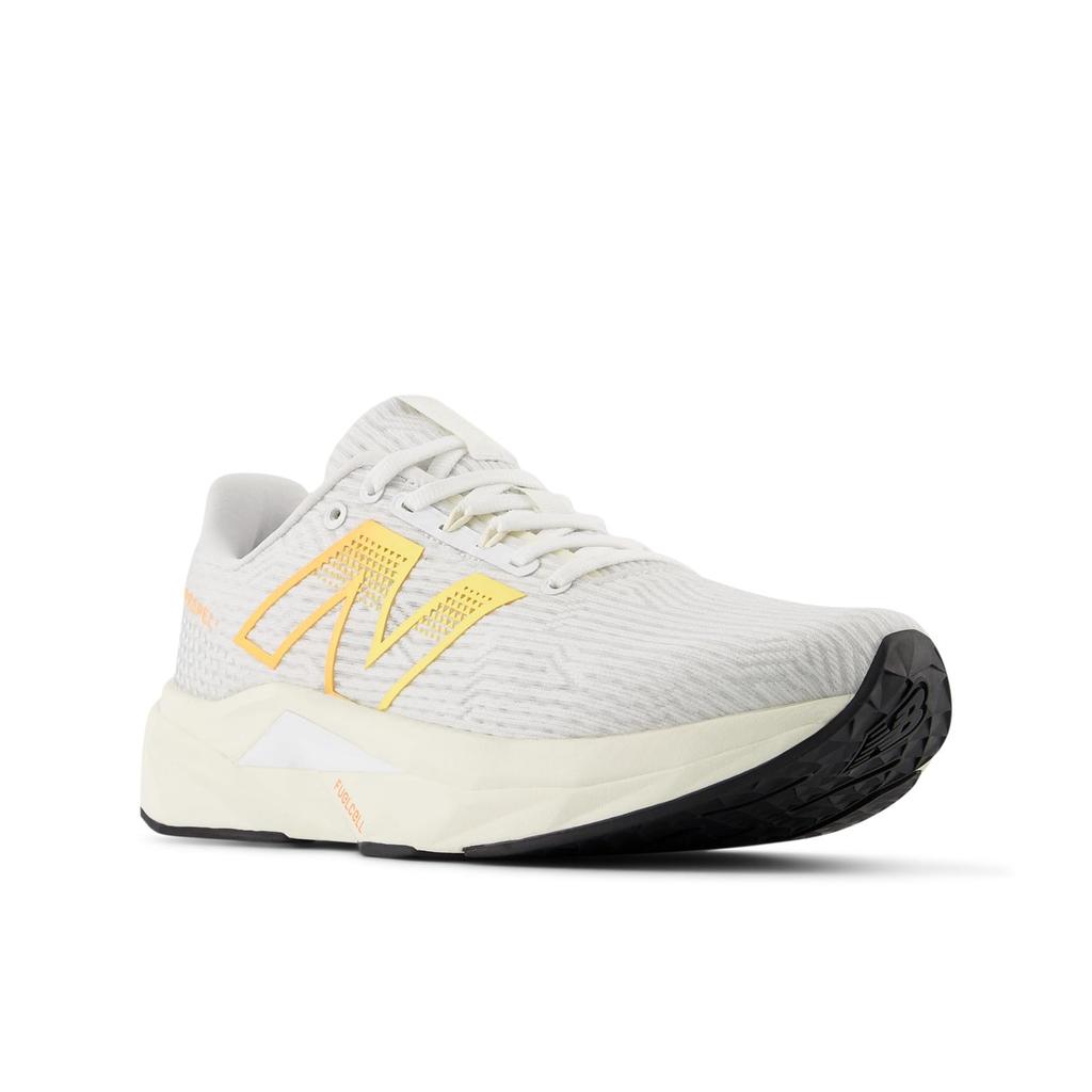 New Balance FuelCell Propel V5 Running Shoes Lightweight Cushioned Sneakers for Road Running and Training - White/Orange (CF5) (Size22.5 Cm B)