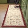 Carpet for Kitchen Floor Mat Leather Pvc Carpets Waterproof Oil-proof Foot Mats Home Decoration Flower Rug