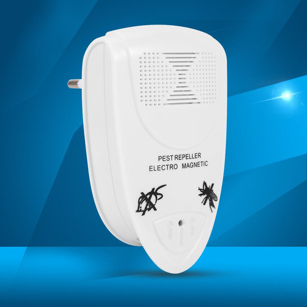 Dispositif antiparasitaire à brancher - Répulsif ultrasonique contre les insectes, les rongeurs et les souris - Protection écologique à 360 -