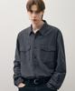 DRAW FIT Denver Two-Pocket Check Shirt [Dark Blue]