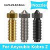 Nozzles for Anycubic Kobra 2 Hotend Brass Copper Hardened Steel Nozzle for Anycubic Kobra 2 Plus/Kobra 2 Pro/Kobra 2 Neo