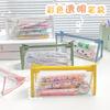 1 Stück Kawaii Federmäppchen Bunt und transparent Schul-Federmäppchen Federmäppchen Federtasche Schulbedarf Schreibwaren