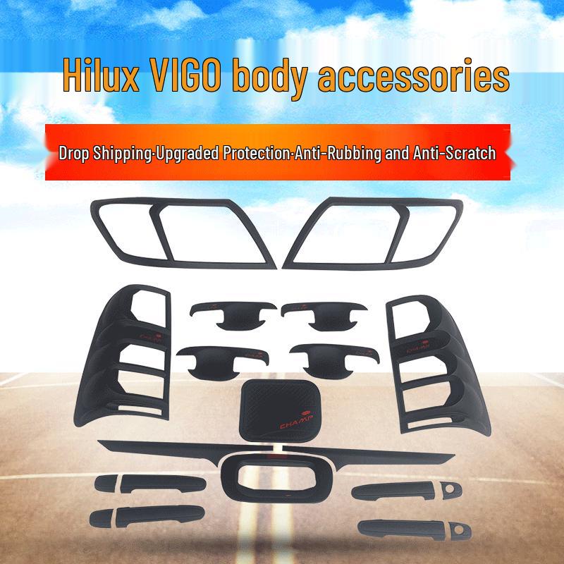 Hilux Revo Door Handle, Taillight, Tailgate, and Turn Signal Decoration Set