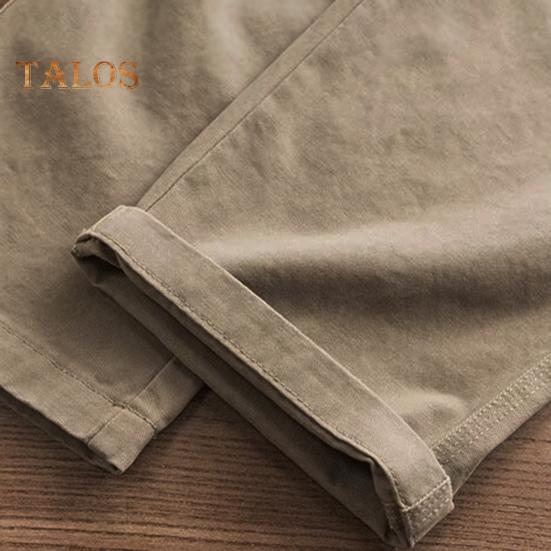 Men Cargo Pants Loose Solid Color Vintage Style High Street Style Wide Leg Straight Leg Multi Pockets Streetwear Outdoor Travel Trousers