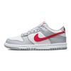 Dunk Low GS Grey Red Kids Sneakers White DV7149-001