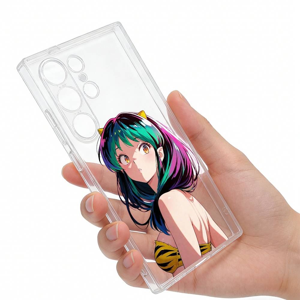 

LUM Classic U-Urusei Y-Yatsura Phone Case For Samsung S25,S24,S21,S22,S23,S20,Ultra,Plus,lite,fe,5G Transparent Cover Samsung S10