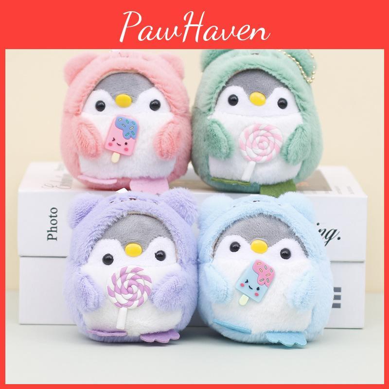 Cute Plush Penguin Keychain By Huhu Bear