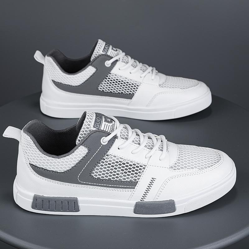 Mesh summer breathable hollow casual board shoes soft sole thin net shoes large size sports small white tide shoes