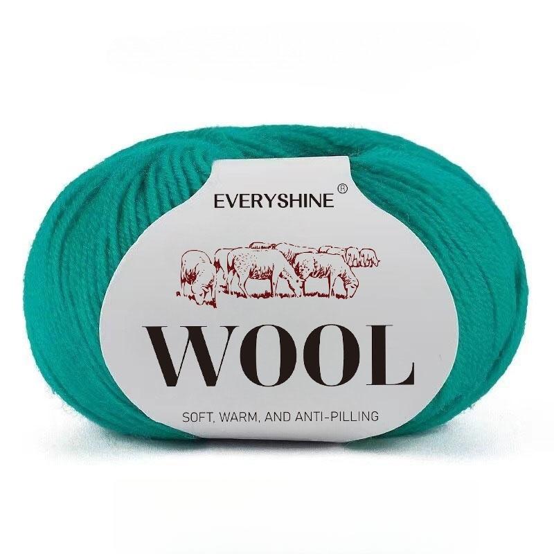 

6 упаковок пряжи из смеси шерсти (50г/шт., 120м) Мягкая и теплая разноцветная пряжа для вязания спицами и крючком для свитеров, средней толщины, спицы/крючки 2,0-3,0 мм