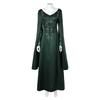 Medieval Princess Alicent Cosplay Fantasy Embroidery Dark Green Dress TV Dragon 2 Cosplay House Costume Disguise Women Outfit