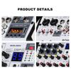 BOMGE 6 Channel DJ Audio Sound Mixer Professional Soundboard Stereo Recording MP3 USB BT Input 48V Phantom Power 99 DSP