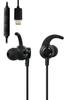 Elecom Volume with Ear Arms of Various Sizes with iPhone Black Type-C Earphones, Wired, Built-in DAC, Control, In-Ear Type, [Compatible 16e/16 Series]