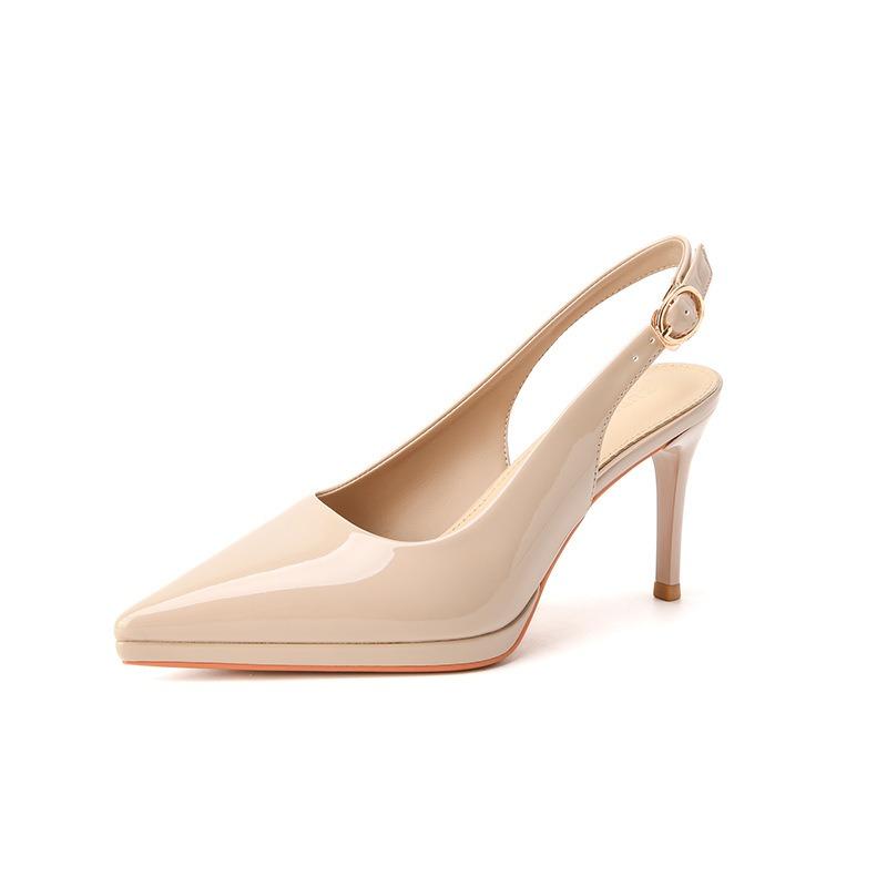 88 Pointed Stiletto High Heels Women's Summer New Sexy Rear Empty High Heels Sandals Single Shoes