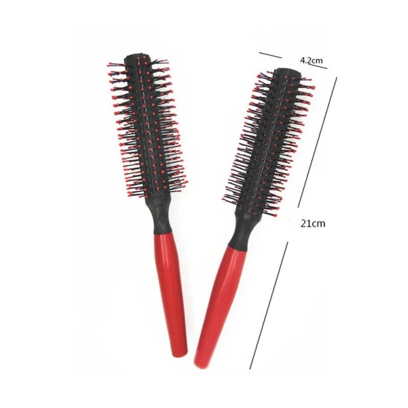 New Spiral Professional Plastic Round Brush Quiff Roller Curly Hair Comb Hairstyle Massager Hairbrush Dressing Salon Barber Comb