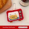 1Pc Cute Plush Gourmet Crocodile Doll Pendant Keychain Kawaii Cartoon Bread Doll Pendant Backpack Decoration Accessories Gifts